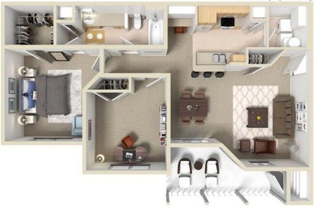 B1 2/1 938 sf 835 floor plan